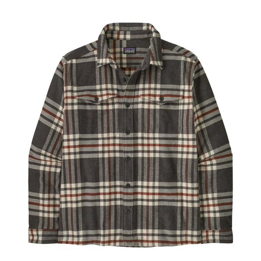 Patagonia Fjord Flannel Shirt Catch Ink Black
