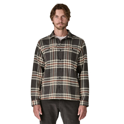 Patagonia Fjord Flannel Shirt Catch Ink Black