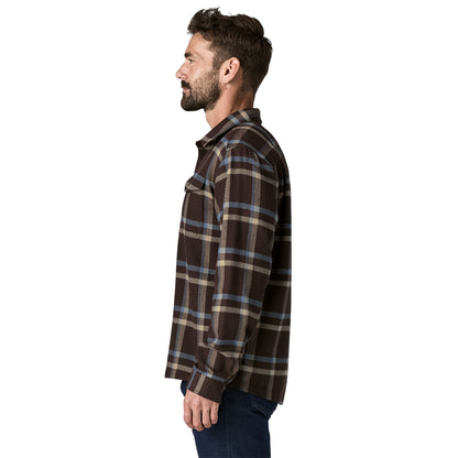 Patagonia Fjord Flannel Shirt Crossing / Den Brown
