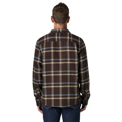 Patagonia Fjord Flannel Shirt Crossing / Den Brown