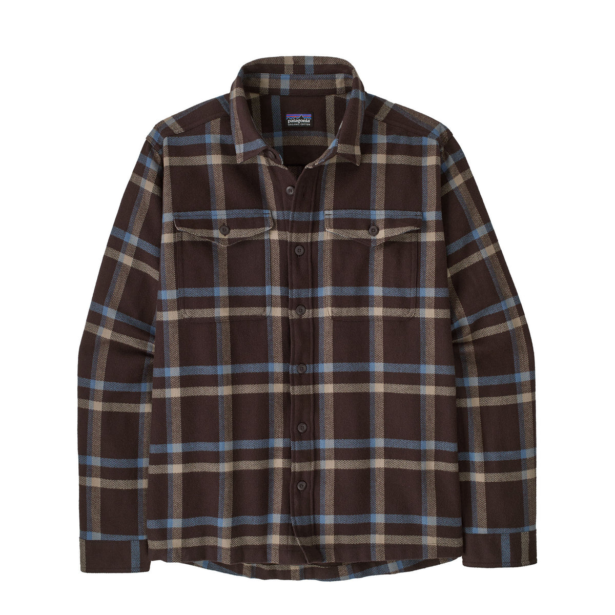 Patagonia Fjord Flannel Shirt Crossing / Den Brown