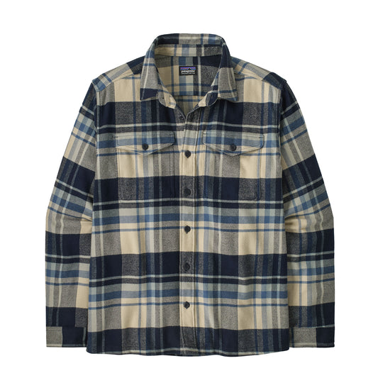 Patagonia Fjord Flannel Shirt Hibernate Sunken Blue