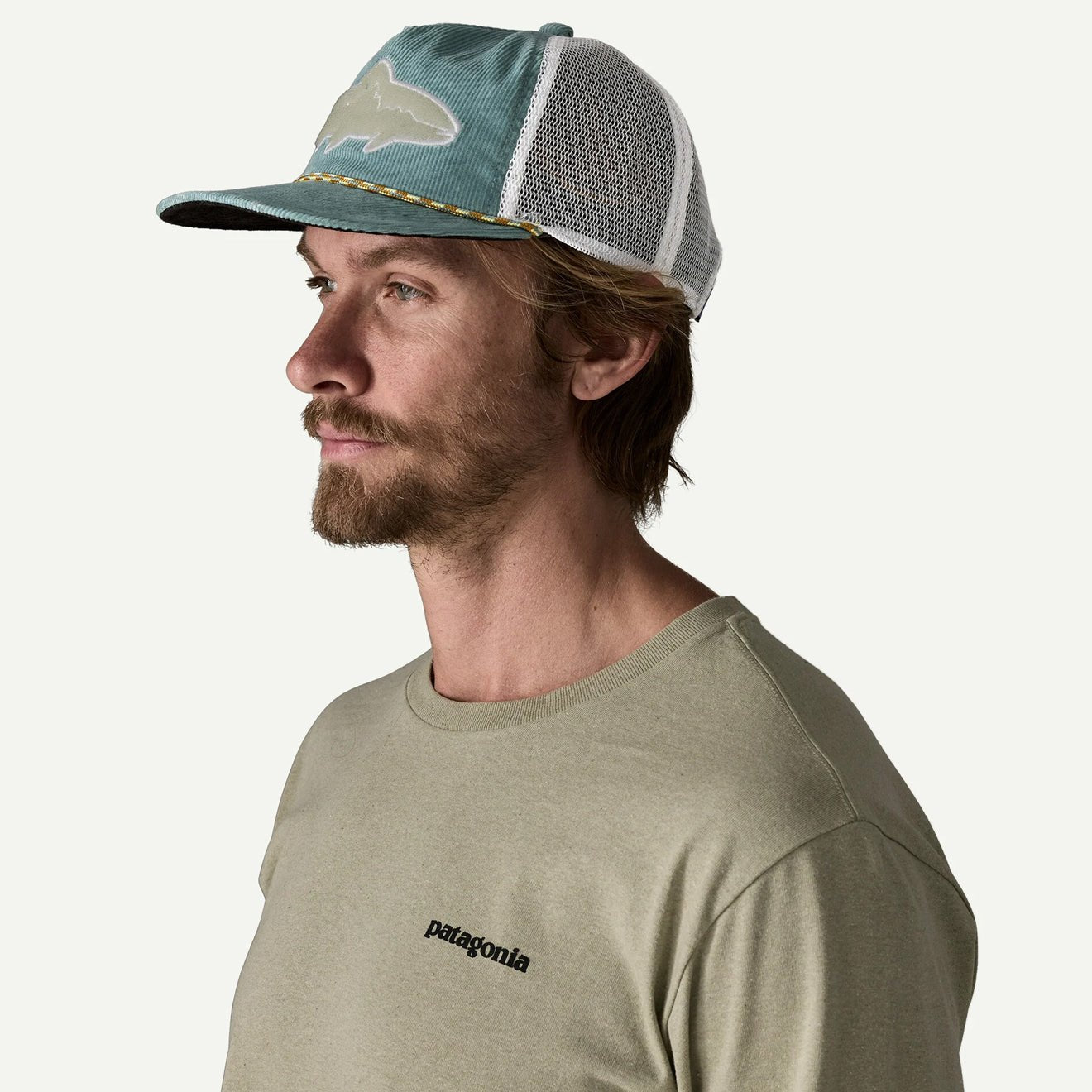 Patagonia Fly Catcher Hat Fitz Roy Trout Weathered Stone