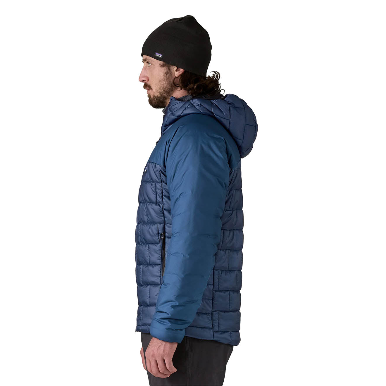 Patagonia Hi-Loft Nano Puff Hoody Clement Blue - The Sporting Lodge