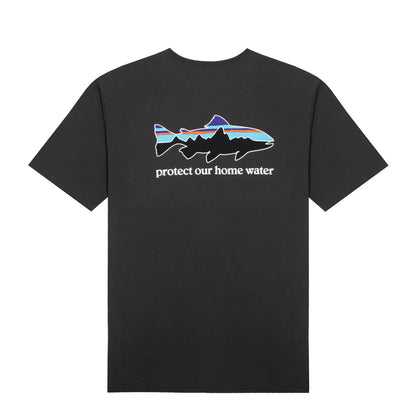 Patagonia Home Water Trout Organic T-Shirt Ink Black