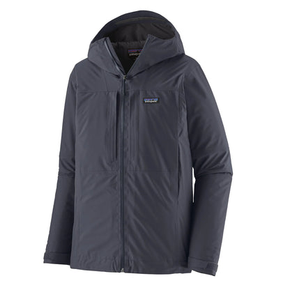 Patagonia Insulated Boulder Fork Rain Jacket Smolder Blue