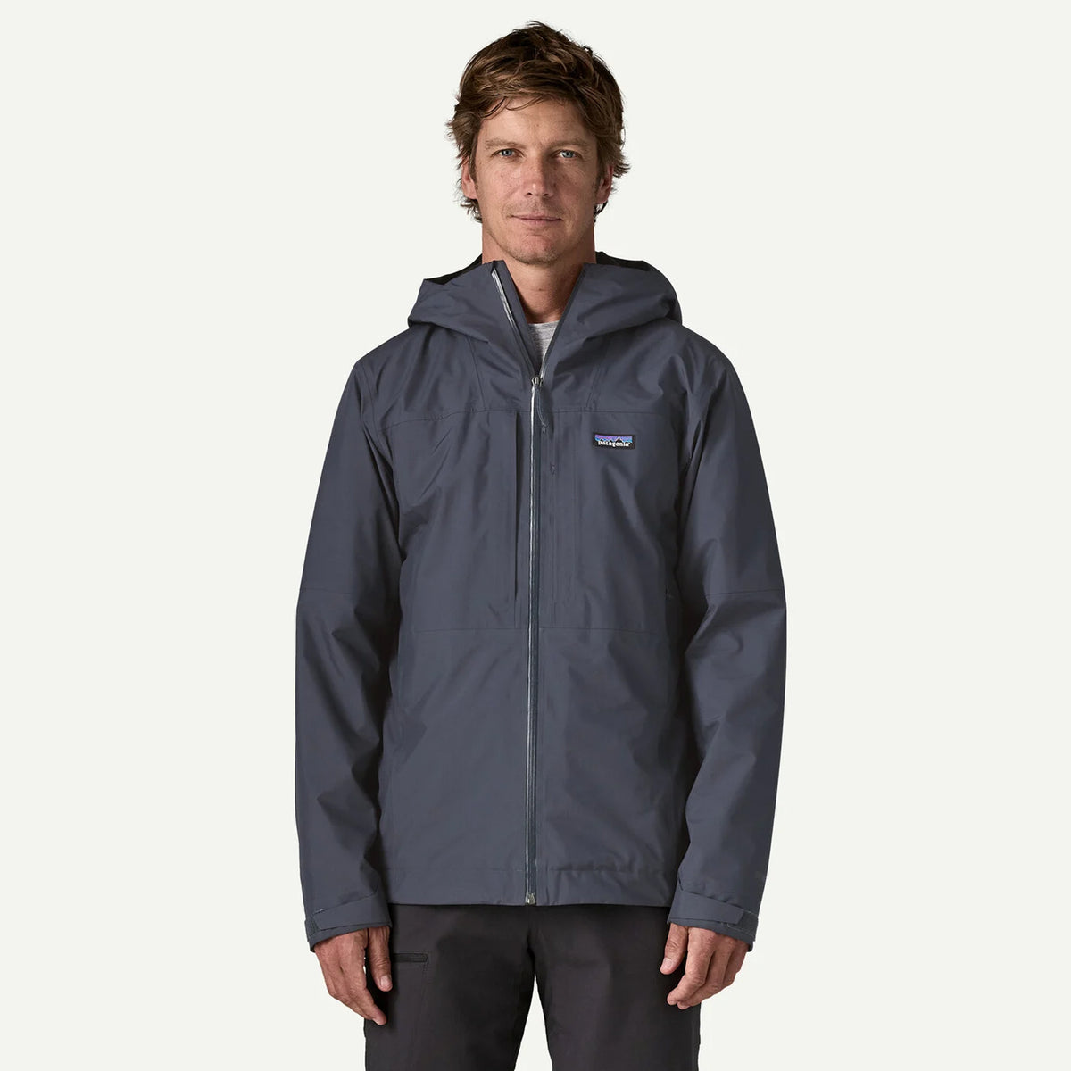 Patagonia Insulated Boulder Fork Rain Jacket Smolder Blue