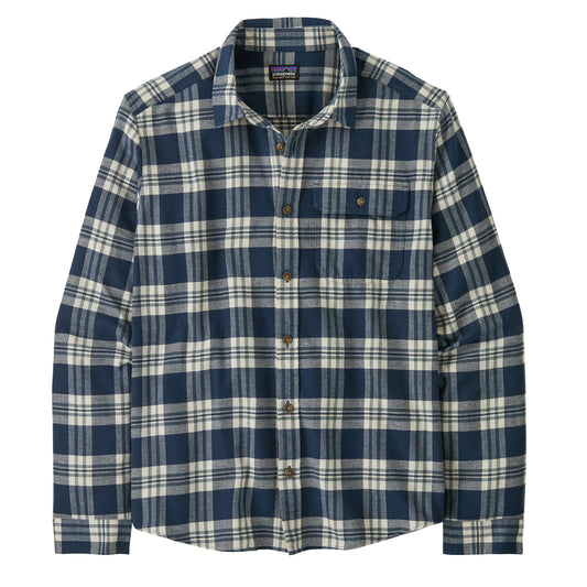 Patagonia L/S Lightweight Fjord Flannel Shirt Base Camp / New Navy - The Sporting Lodge