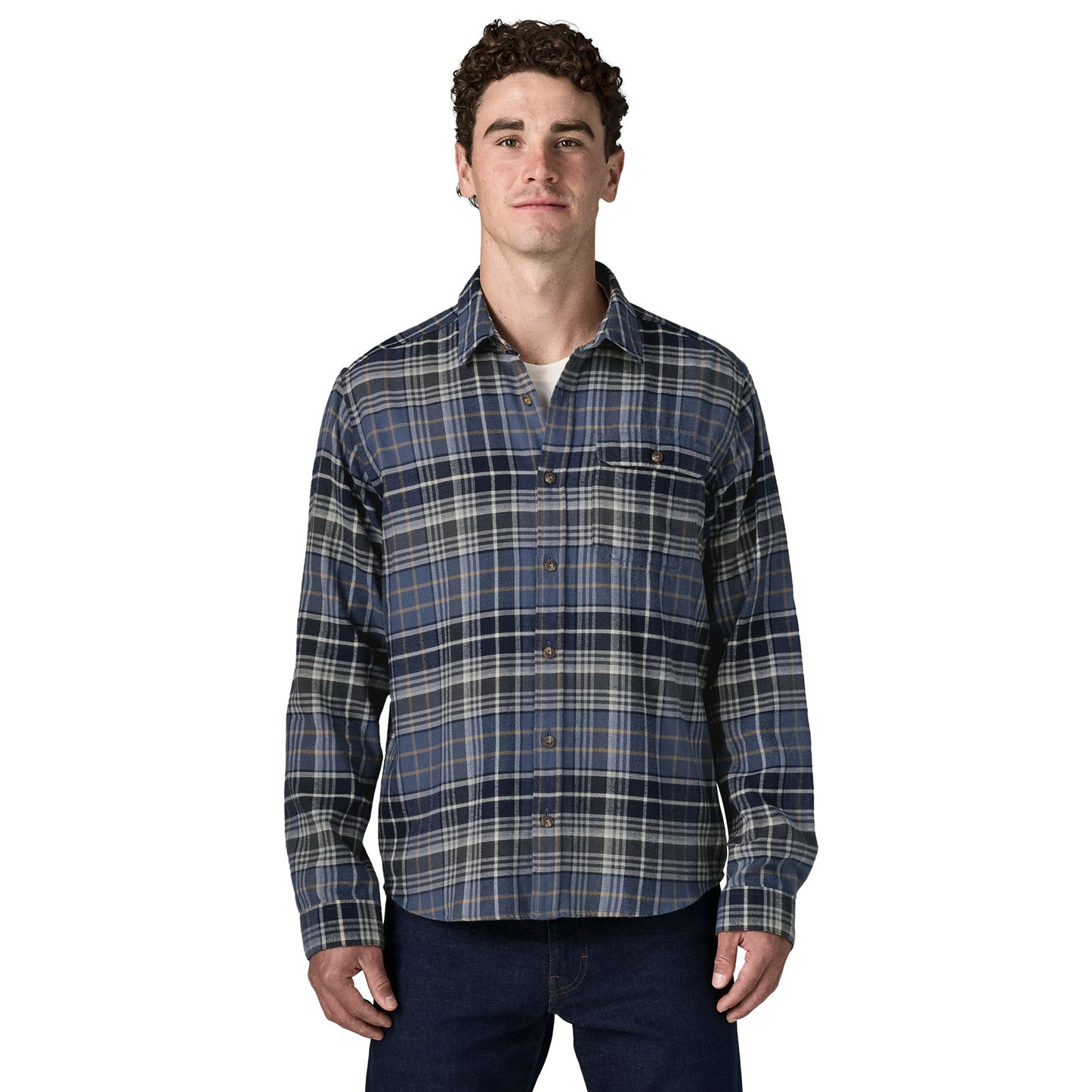 Patagonia L/S Lightweight Fjord Flannel Shirt Depth / New Navy