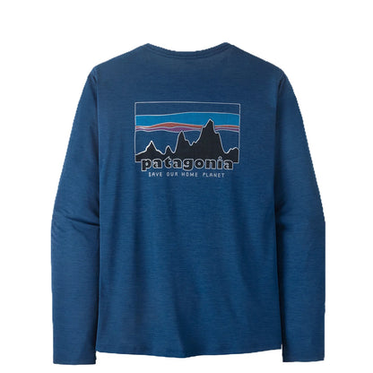 Patagonia L/S Cap Cool Daily Shirt '73 Skyline Clement Blue Light Clement Blue X - Dye