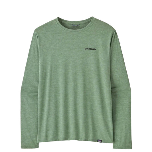 Patagonia L/S Capilene Cool Daily Graphic Shirt Waters Fitz Roy Trout Ellwood Green X-Dye