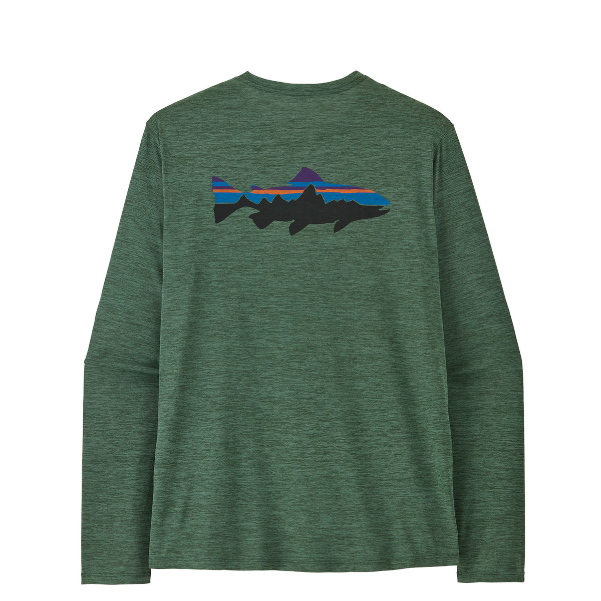 Patagonia L/S Capilene Cool Daily Shirt Fitz Roy Trout Canopy Green Light Canopy Green X-Dye