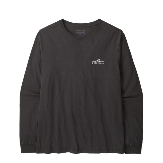 Patagonia L/S Fitz Roy Foothills T-Shirt Ink Black