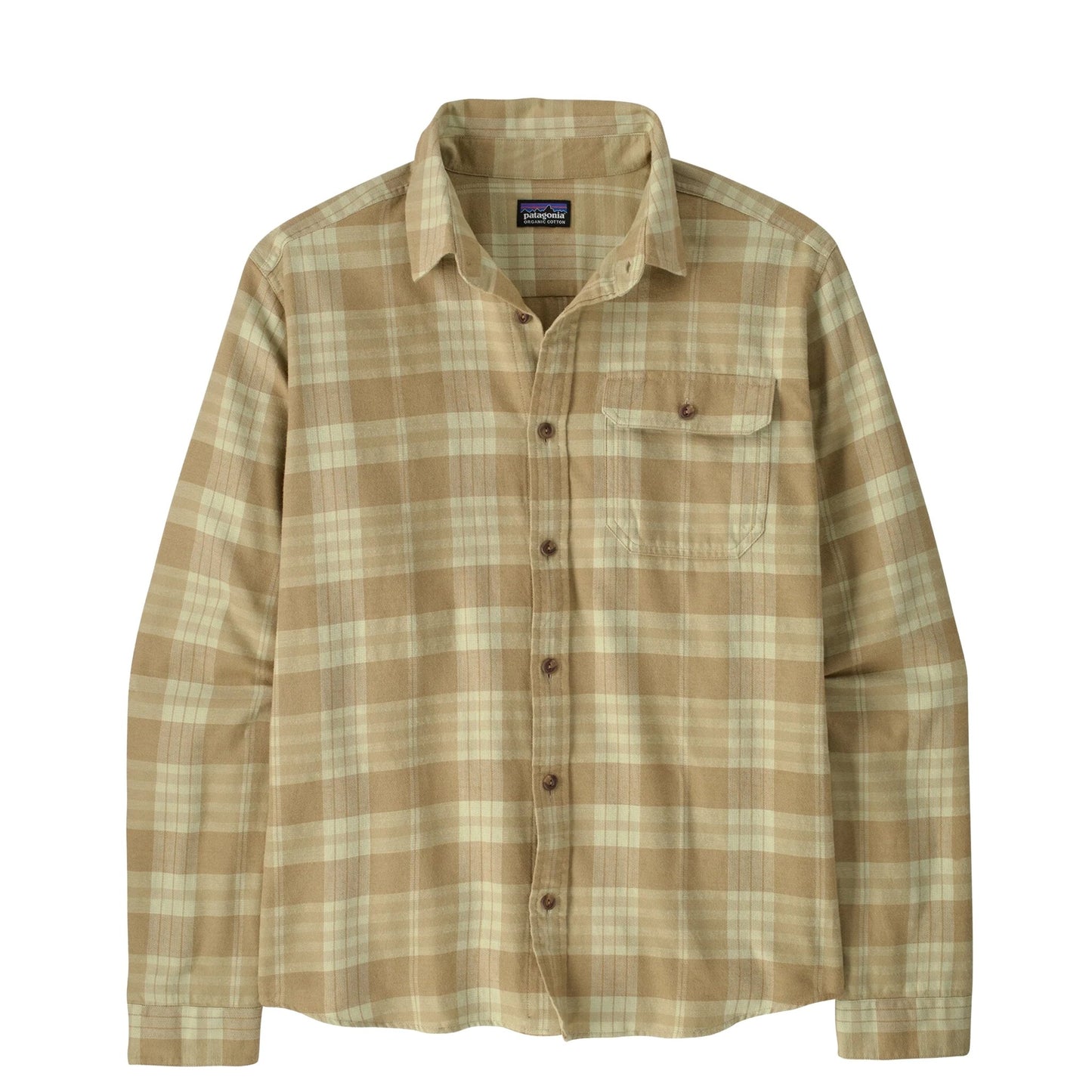 Patagonia L/S LW Fjord Flannel Shirt Builder Weathered Stone