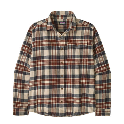 Patagonia L/S Lightweight Fjord Flannel Shirt Paw Dried Vanilla - The Sporting Lodge