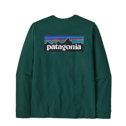 Patagonia L/S P-6 Logo Responsibili-Tee Cascade Green