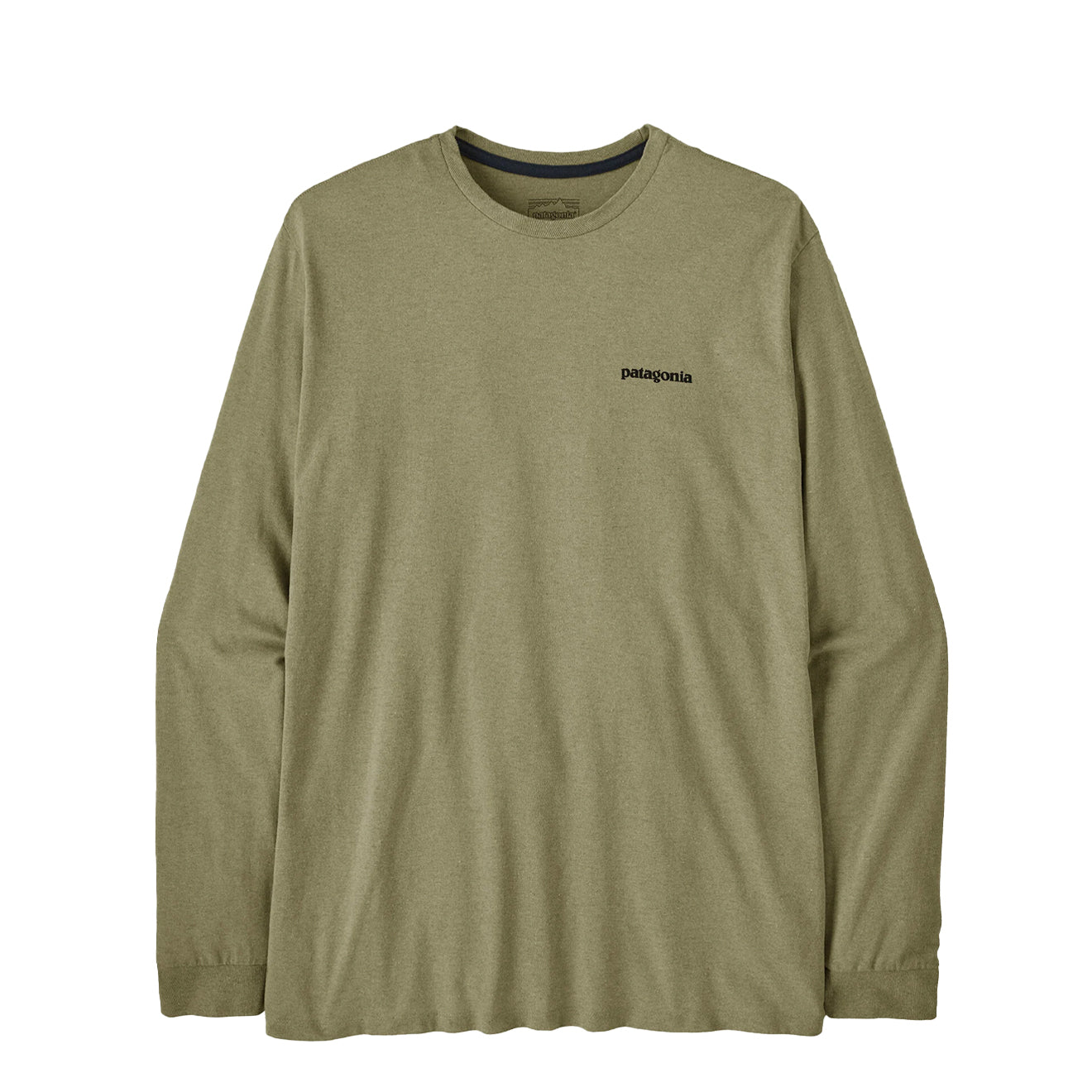 Patagonia L/S P-6 Logo Responsibili-Tee P-6 Outline Gumtree Green - The Sporting Lodge
