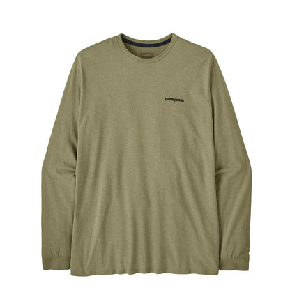 Patagonia L/S P-6 Logo Responsibili-Tee P-6 Outline Gumtree Green - The Sporting Lodge