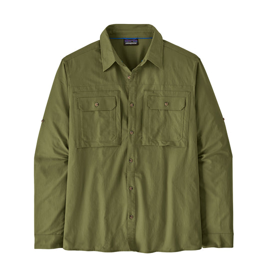 Patagonia L/S Self Guided Sun Shirt Caper Green