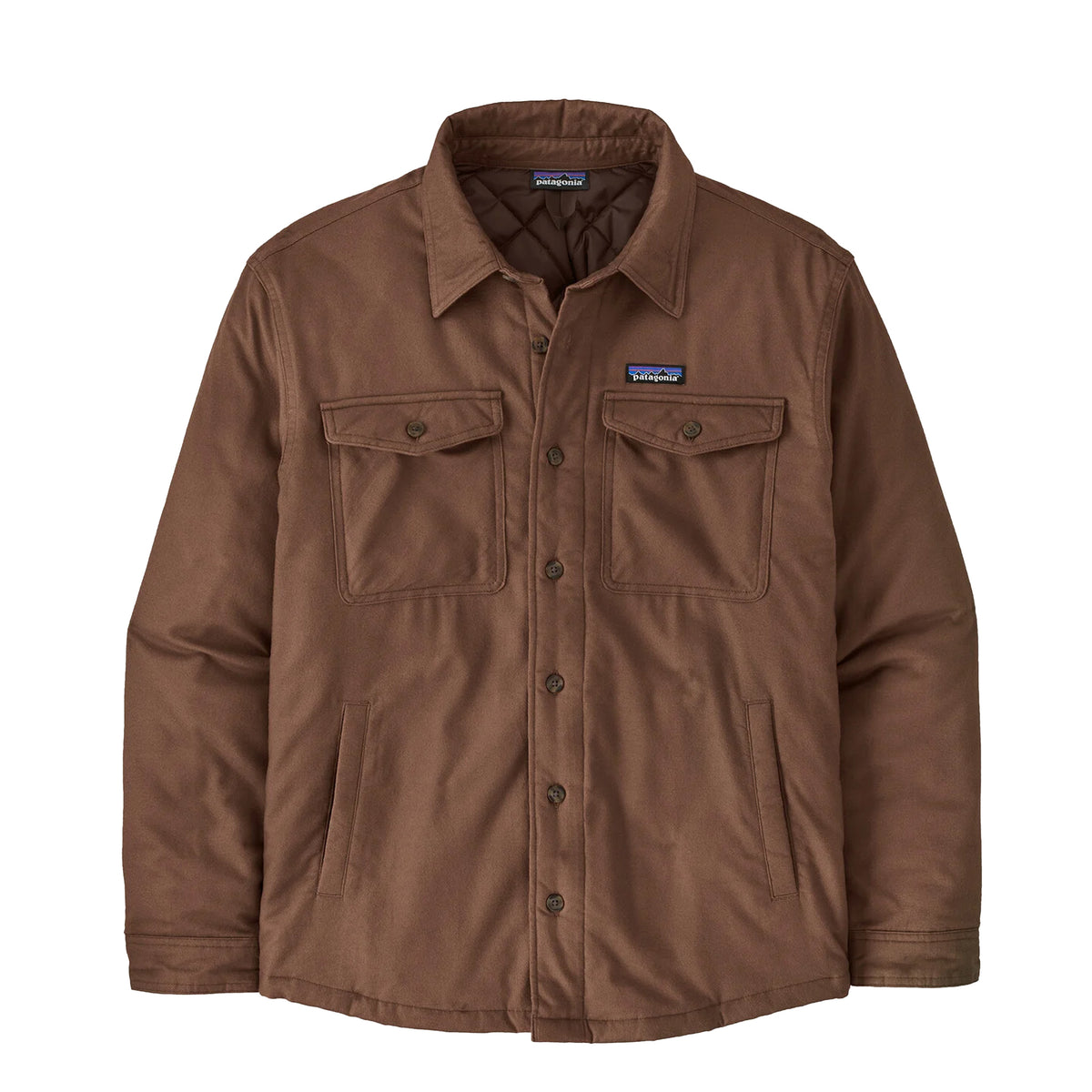 Patagonia Lightweight Insulated Fjord Flannel Shirt Berm Brown