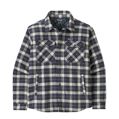 Patagonia Lightweight Insulated Fjord Flannel Shirt Evergreen Fjord / Smolder Blue