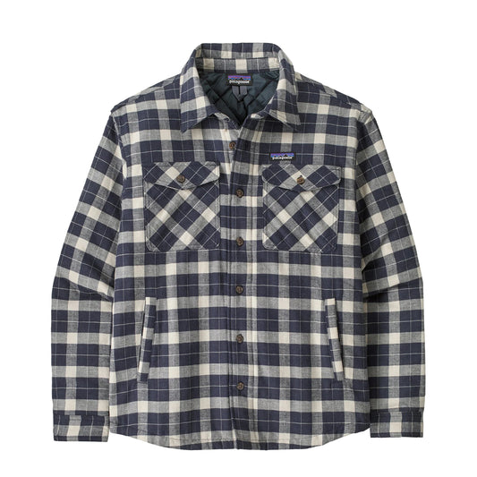 Patagonia Lightweight Insulated Fjord Flannel Shirt Evergreen Fjord / Smolder Blue
