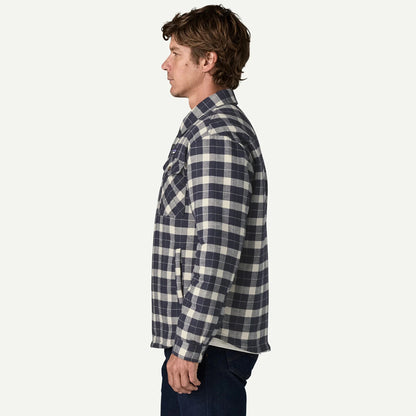 Patagonia Lightweight Insulated Fjord Flannel Shirt Evergreen Fjord / Smolder Blue