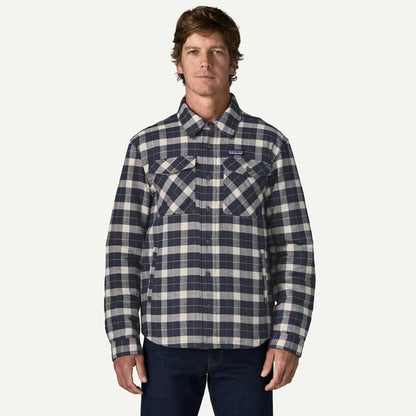 Patagonia Lightweight Insulated Fjord Flannel Shirt Evergreen Fjord / Smolder Blue