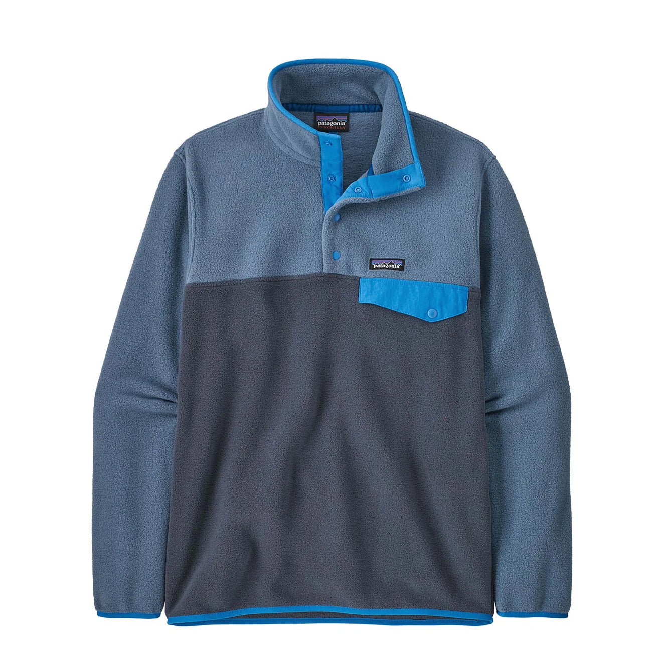 Patagonia Lightweight Synchilla Snap - T Fleece Pullover Smolder Blue - The Sporting Lodge
