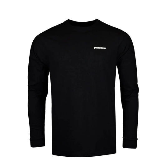 Patagonia Long Sleeve P-6 Logo Responsibili-Tee Black