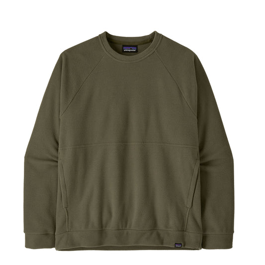 Patagonia Micro D Fleece Crewneck Basin Green - The Sporting Lodge