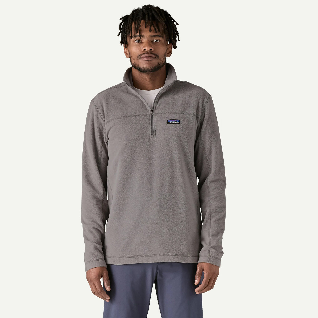 Patagonia Micro D Pullover Feather Grey - The Sporting Lodge