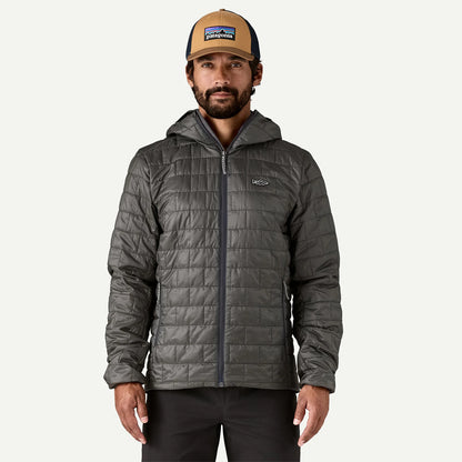 Patagonia Nano Puff Fitz Roy Trout Hoody Forge Grey - The Sporting Lodge