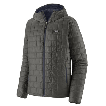 Patagonia Nano Puff Fitz Roy Trout Hoody Forge Grey - The Sporting Lodge