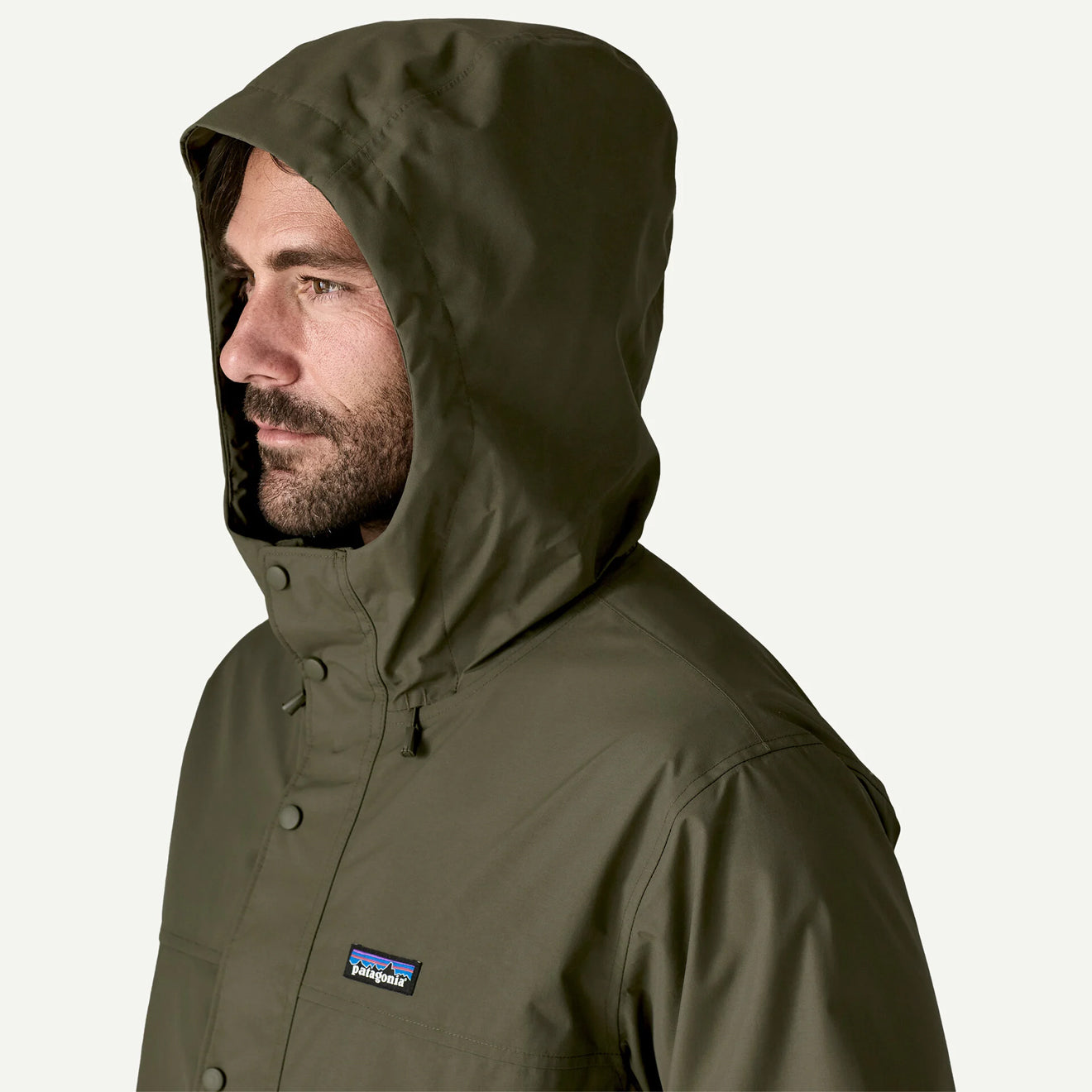 Patagonia Outdoor Everyday Rain Jacket Basin Green - The Sporting Lodge