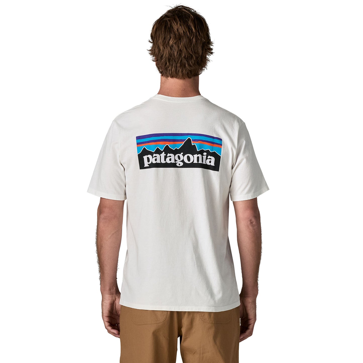 Patagonia P-6 Logo Responsibili-Tee Fiber White