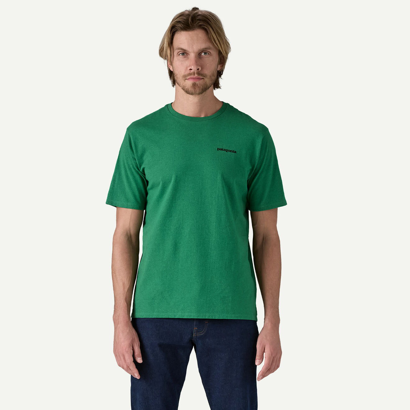 Patagonia P-6 Logo Responsibili-Tee P-6 Outline / Heartleaf Green - The Sporting Lodge