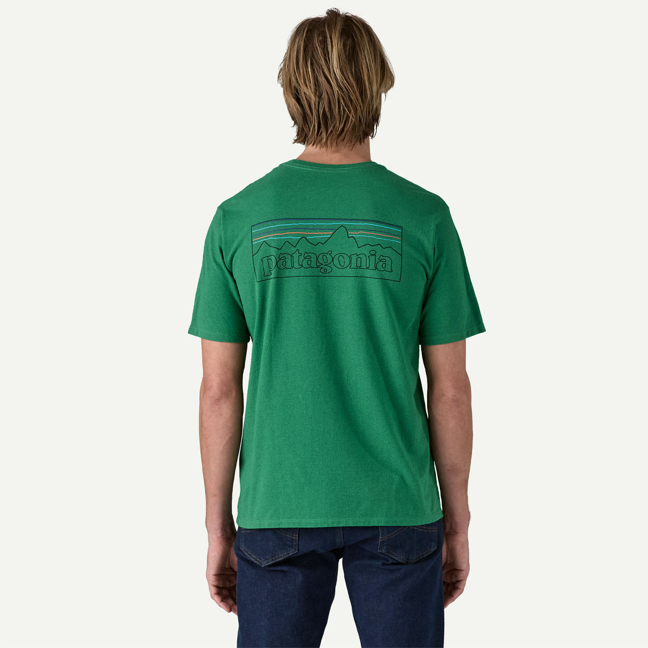 Patagonia P-6 Logo Responsibili-Tee P-6 Outline / Heartleaf Green - The Sporting Lodge