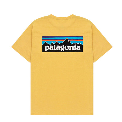 Patagonia P-6 Logo Responsibili Tee Milled Yellow - The Sporting Lodge
