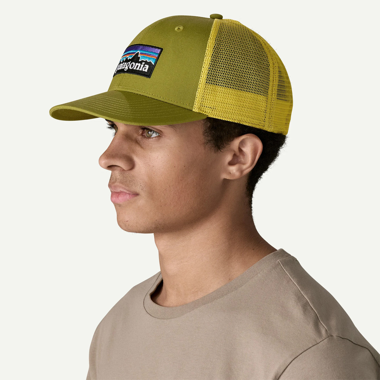 Patagonia P-6 Logo Trucker Hat Graze Green - The Sporting Lodge