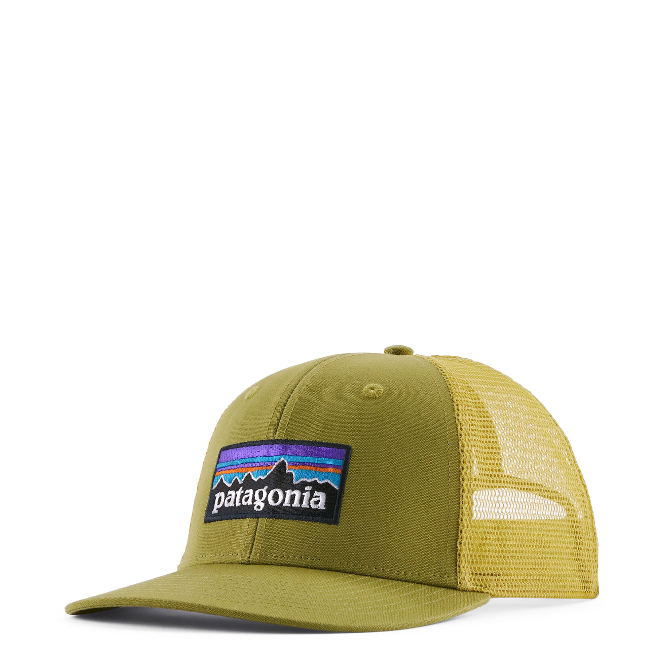 Patagonia P-6 Logo Trucker Hat Graze Green - The Sporting Lodge