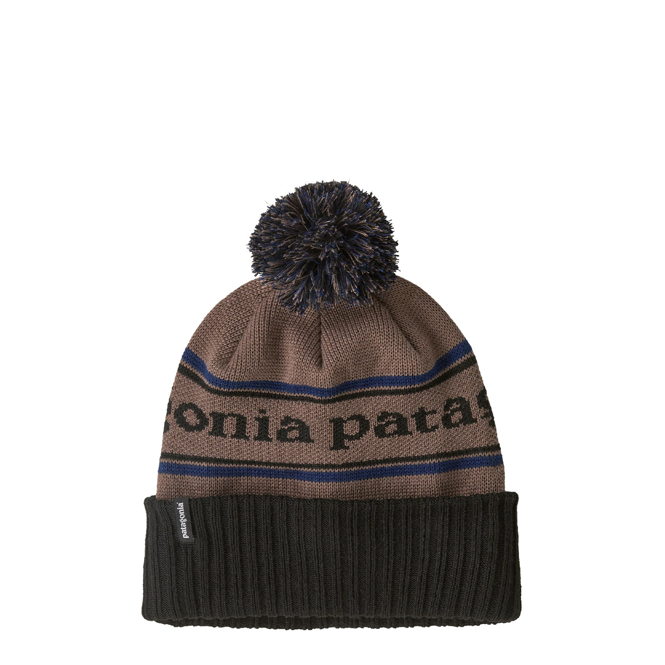 Patagonia Powder Town Beanie Park Stripe Marlow Brown - The Sporting Lodge
