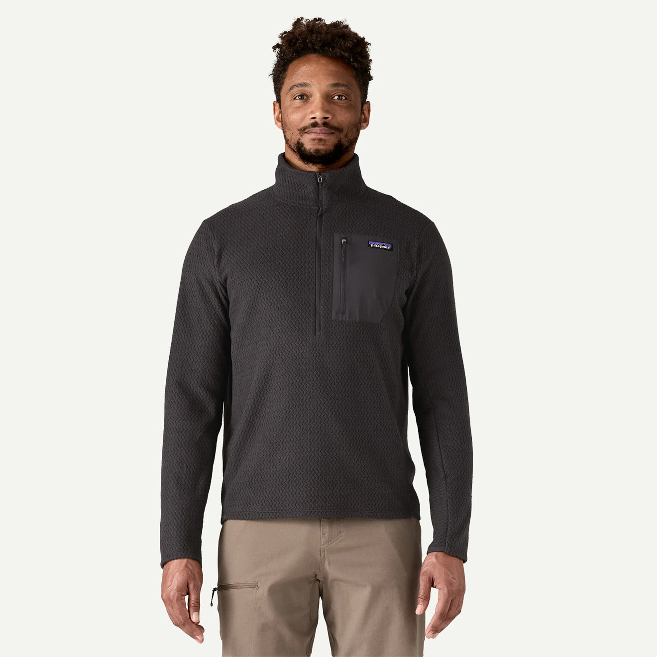 Patagonia R1 Air Fleece Zip-Neck Black