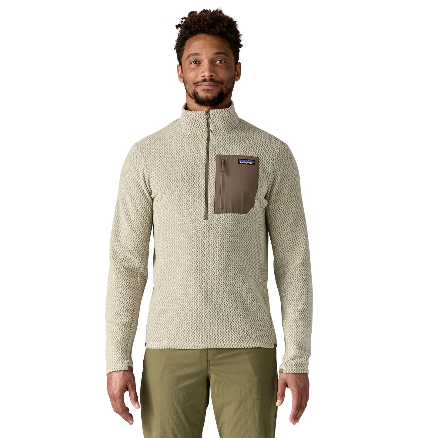 Patagonia R1 Air Fleece Zip Neck Pelican
