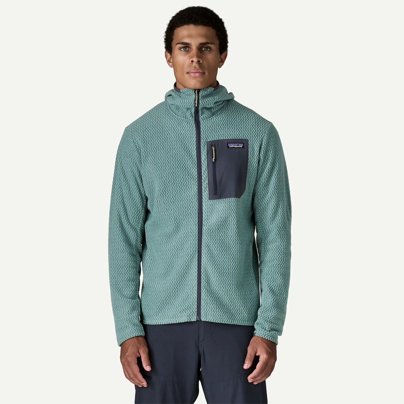 Patagonia R1 Air Full-Zip Hoody Caper Green - The Sporting Lodge