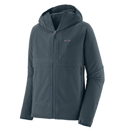 Patagonia R1 TechFace Fitz Roy Trout Hoody Summit Blue