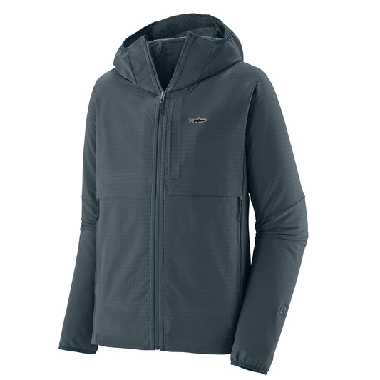 Patagonia R1 TechFace Fitz Roy Trout Hoody Summit Blue