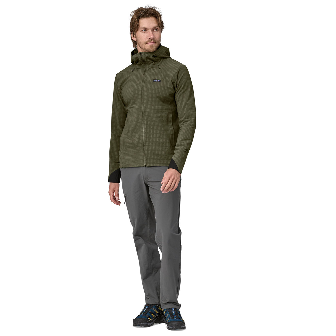 Patagonia R1® TechFace Fitz Roy Trout Hoody Lagom Blue - The Sporting Lodge