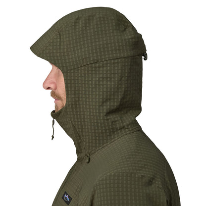 Patagonia R1® TechFace Fitz Roy Trout Hoody Lagom Blue - The Sporting Lodge