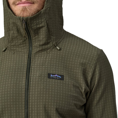 Patagonia R1® TechFace Fitz Roy Trout Hoody Lagom Blue - The Sporting Lodge